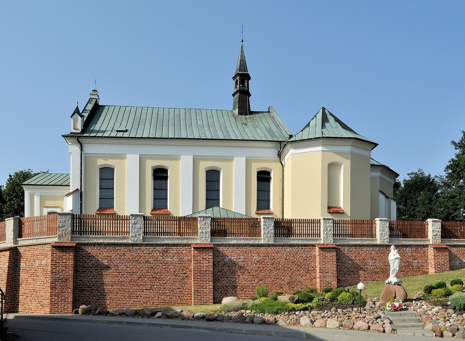 Mur oporowy z ogrodzeniem, Niwiska