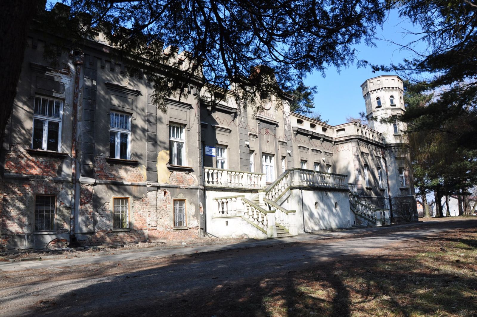 Pałac, ob. szpital, Rajsko