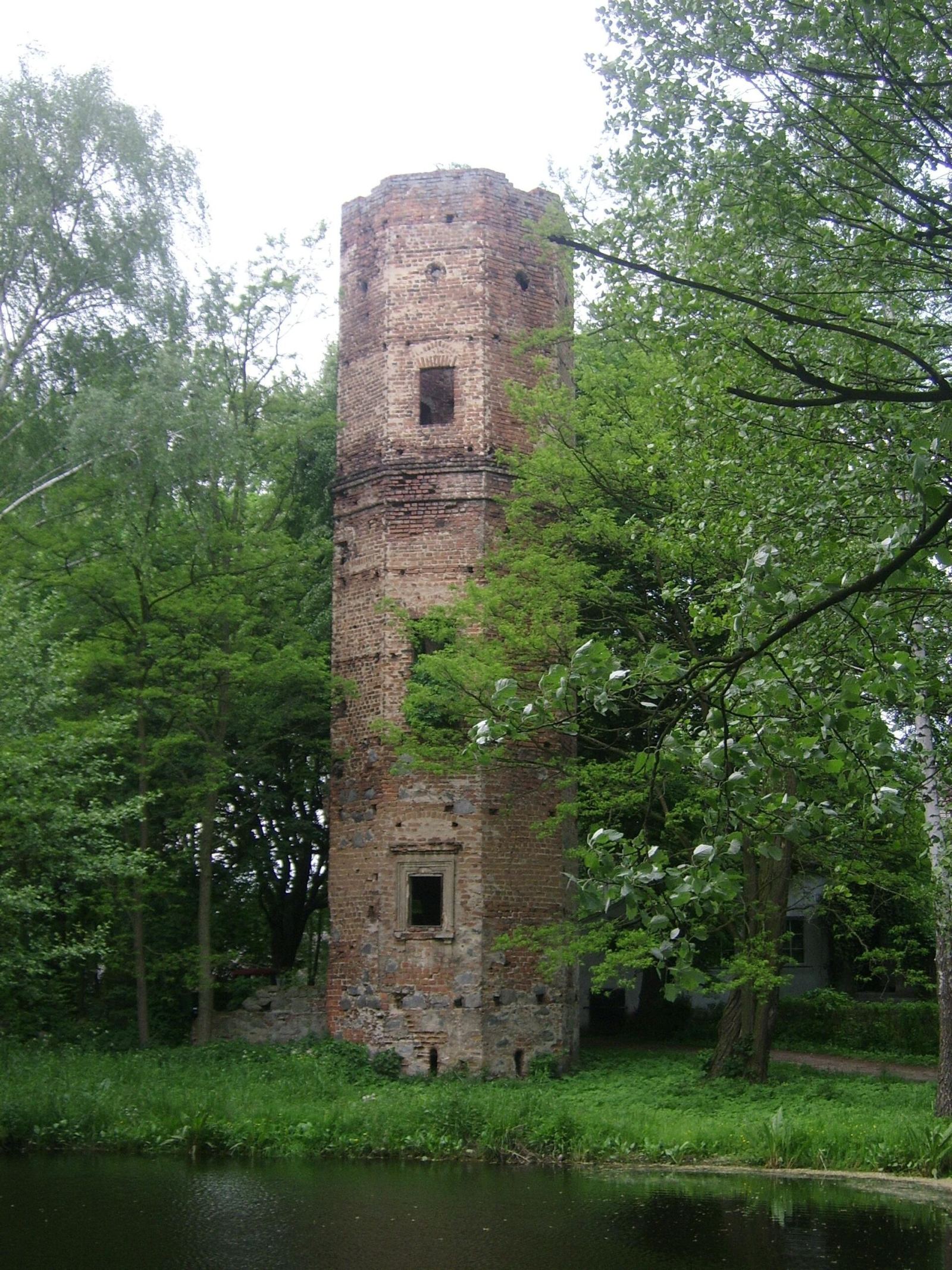 Ruina zamku, ob. dom mieszkalny, Wyszyna