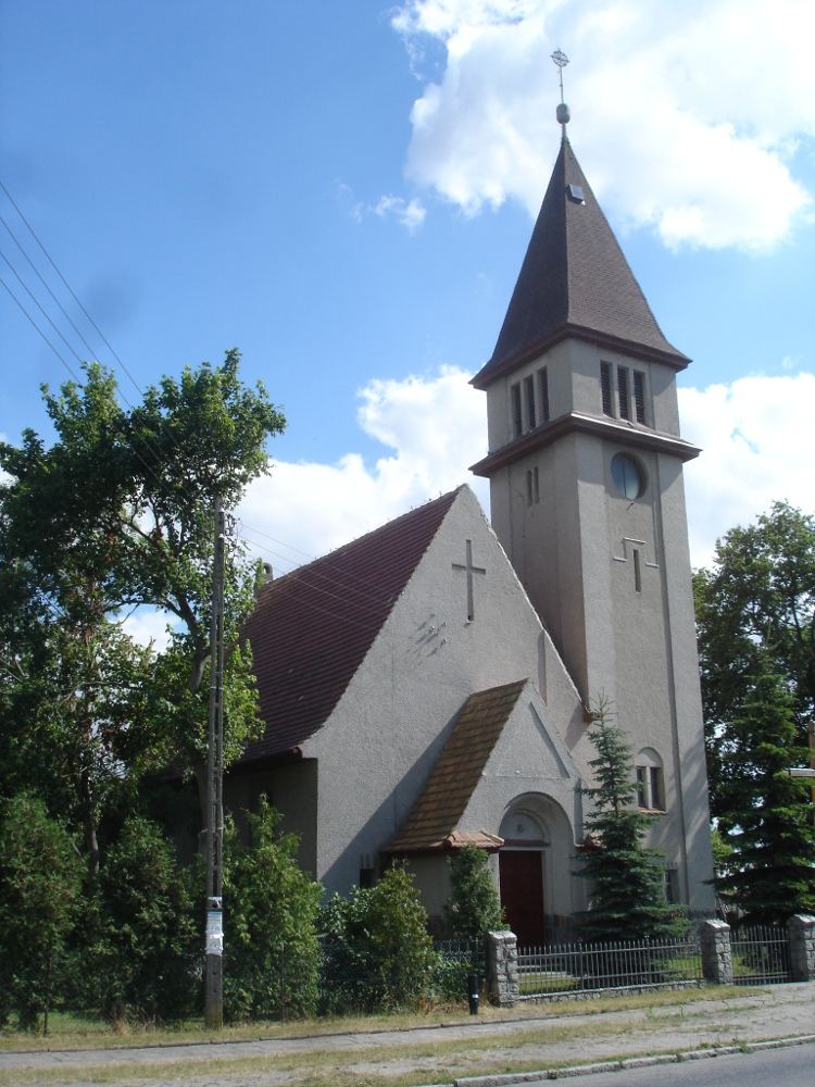 Kościół ewangelicki, ob. rzymskokatolicki pw. św. Bartłomieja, Okunica