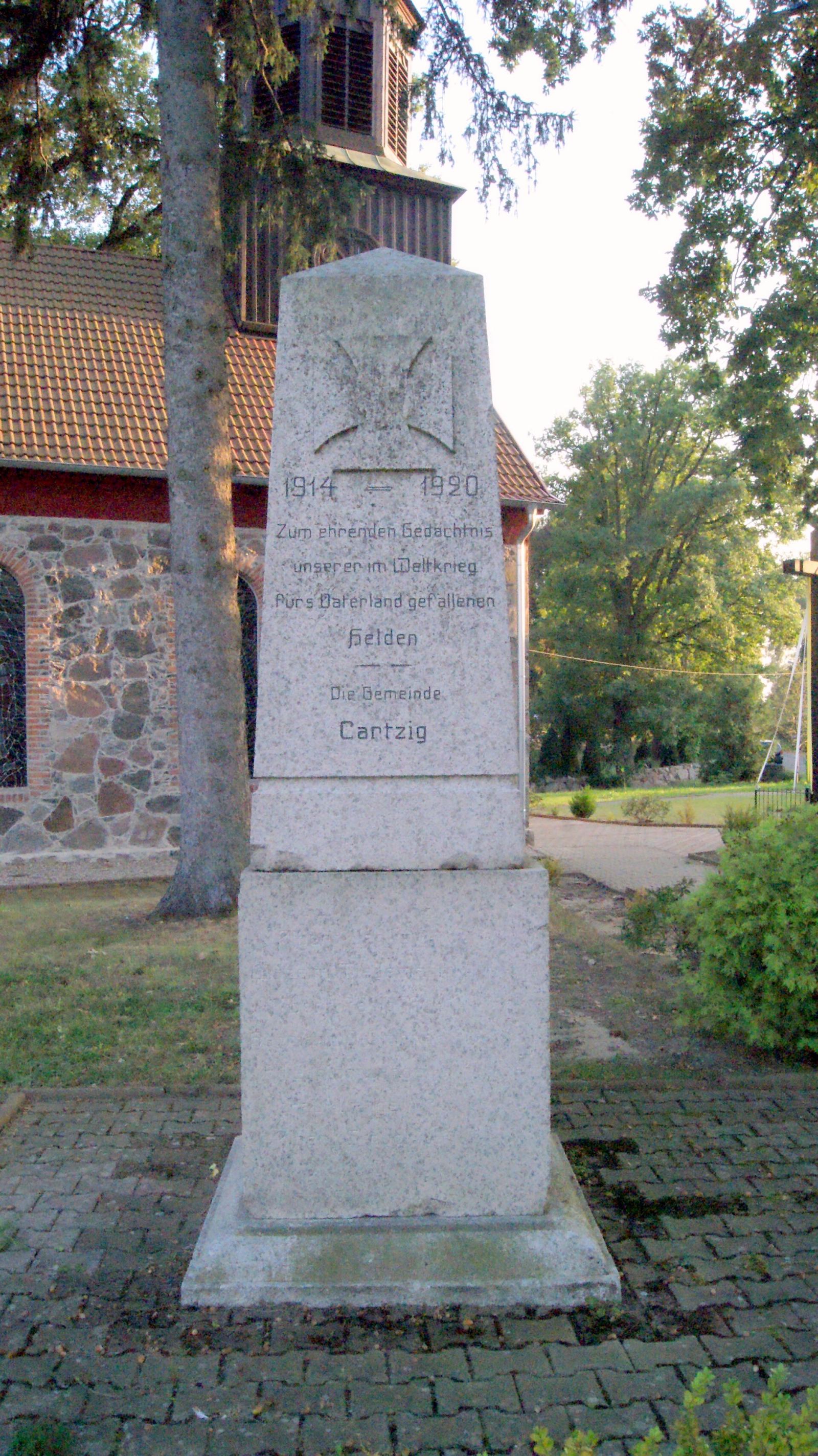 Obelisk ku czci mieszkańców - żołnierzy poległych w I wojnie światowej, Karsk