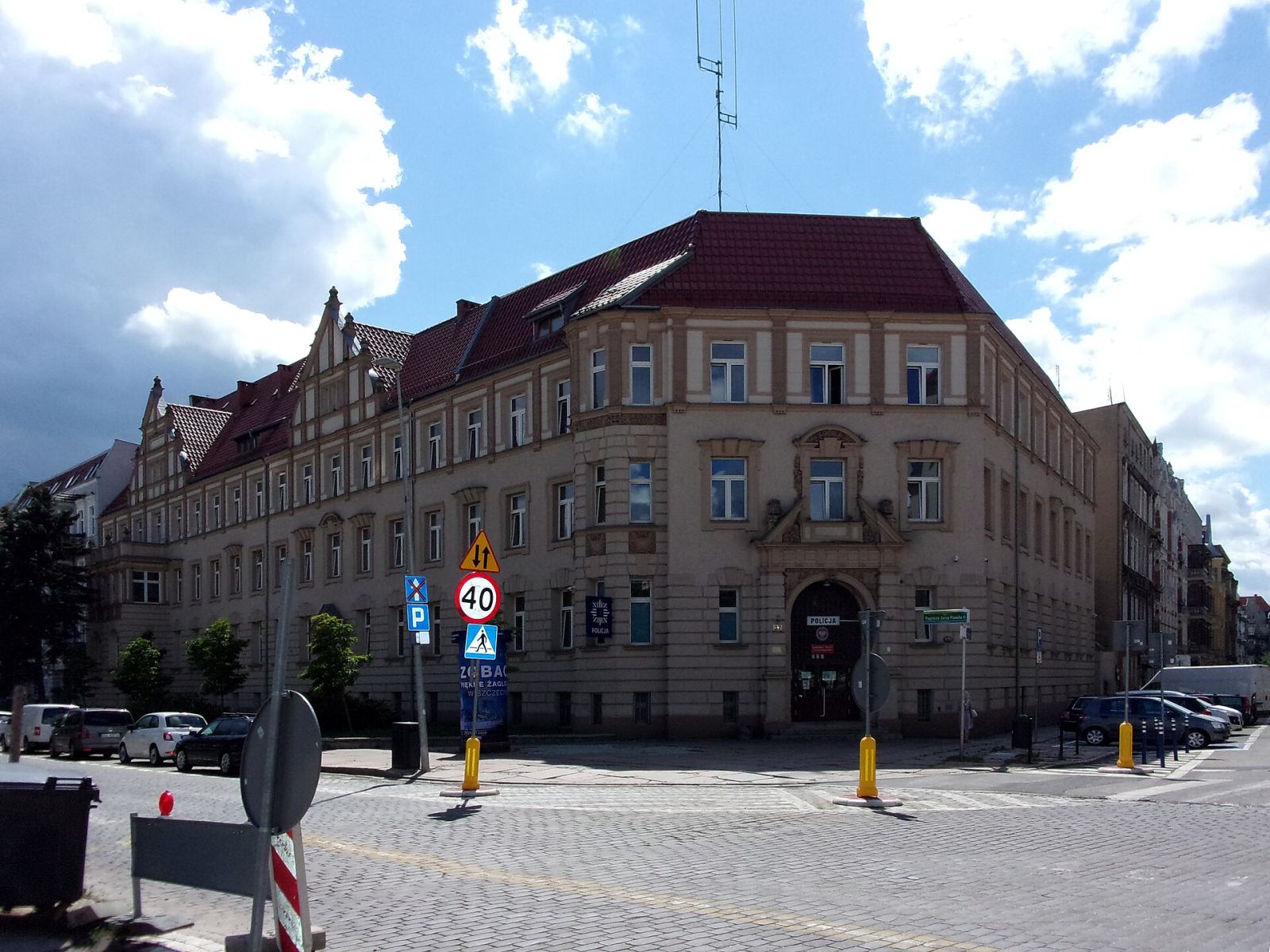 Gmach intendentury, ob. komenda policji, Szczecin