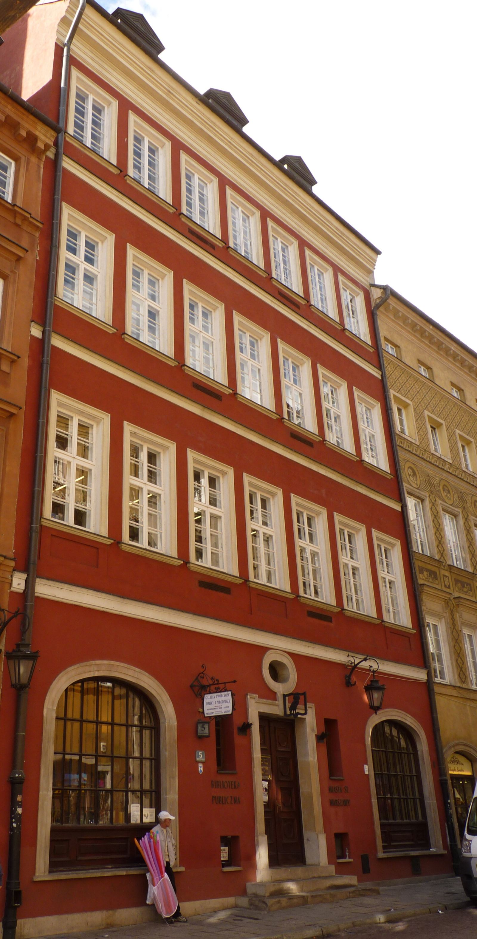 Kamienica, ob. biblioteka, Warszawa